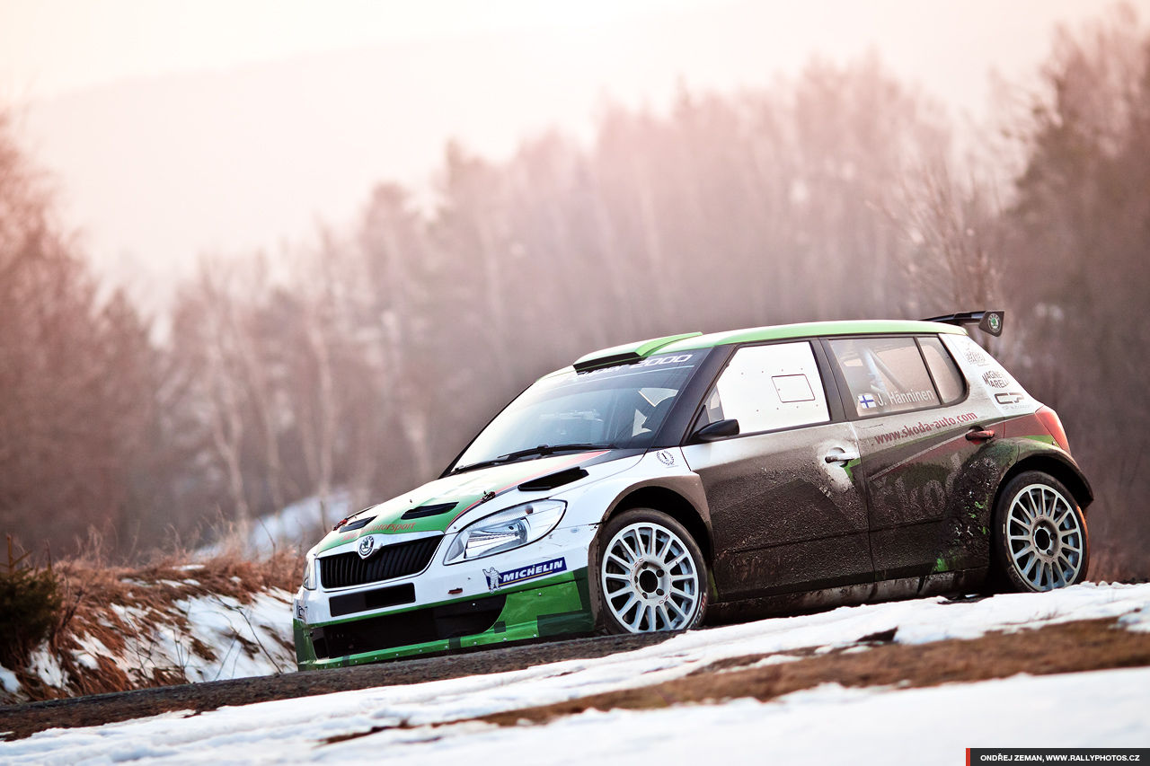 Test of Škoda Motorsport for Valašská Rally 2011